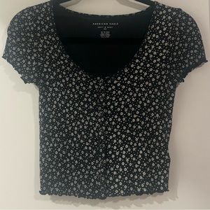 Button Up Floral Top